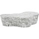 Ava 59.5 X 36 inch Marble Look Outdoor Coffee Table